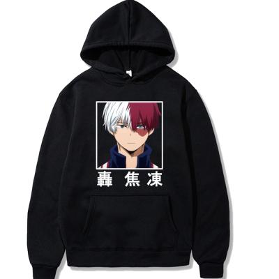 China Anime Breathable Hoodies My Hero Academia Pullover Harajuku Todoroki Shoto Casual Hooded Sweatshirt for sale