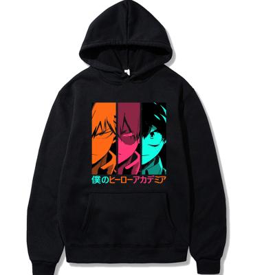 China Breathable My Hero Academia Hoodies Loose Pullovers Tops Unisex Clothing for sale