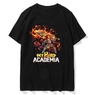 China T Shirts Vintage O-Neck Anti-Pilling Short Sleeve T-Shirt Pricks My Hero Academia Anime Summer Cotton T-shirt Tops for sale