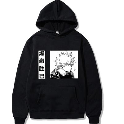 China Breathable My Hero Academia Bakugou Katsuki Printed Men / Women Long Sleeve Hoodie Sweatshirt for sale