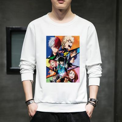 China Anti-wrinkle anime Japanese Harajuku design My Hero Academia Bakugo Katsuki printed crewneck sports sweatshirt for sale