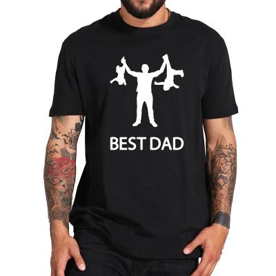 China Breathable Best Dad Design Father's Day Tshirt Funny 100% Cotton T Shirt for sale