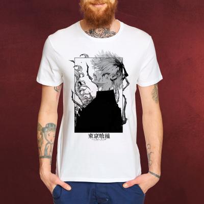 China Anti-pilling Anime Tokyo Ghoul Cos Clothing Printed Cotton T-shirt by Japanese Peripheral Clothing for sale