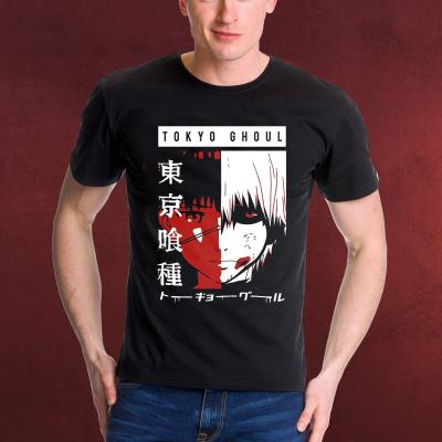 China Tokyo Ghoul Tokyo anime anti-pilling clothing peripheral cotton t-shirt high quality wholesale cos japanese clothing for sale