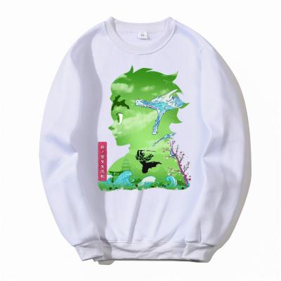 China Japanese Anime Harajuku Design Demon Slayer Blade Tanjirou Nezuko Print Crewneck Sweatshirt Anti-wrinkle for sale