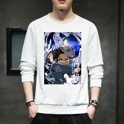 China Japanese Anime Harajuku Design Demon Slayer Blade Tanjiro Inosuke Anti-wrinkle Printed Crewneck Sweatshirt for sale