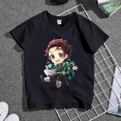 China Print Japanese Demon Slayer Demon Slayer Design Harajuku Anime Crew Neck Breathable T-shirt for sale