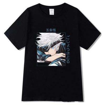 China Gojo Satoru Breathable Tee Harajuku Japan Casual Jujutsu Kaisen Print Women T-shirt Tops for sale