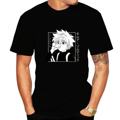 China High Quality Short Sleeve Boy's T-shirt Hunter X Hunter Anime Printed Plain T-Shirt 100% Cotton Customized byride for sale