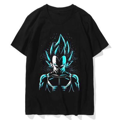 China Super-Super Men Summer Tops Casual Style Short Sleeve Dragon-ball Printing O-Neck Anti-Pilling Saiyan Goku Clothes for sale