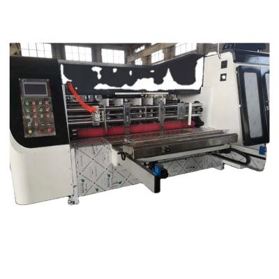 China Corrugated Cardboard Box Flexo Printing Latest Technology Machinery Flat Slot Machine For Paper Box for sale