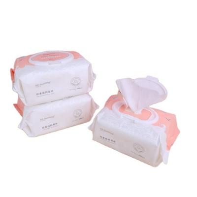 China Sensitive Touch Wet Wipes 100pcs Unscented Wet Cleaning Wipes For Adult for sale