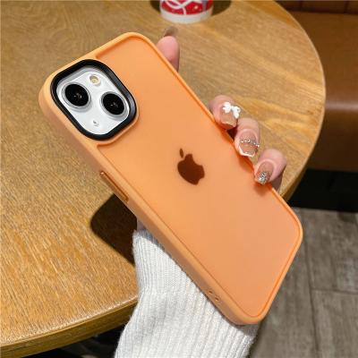 China New Design Shockproof For iPhone 13 12 11 Pro Shockproof PC Bumper Cover Max Colored Camera Lens Protector Matte Back Cover 13 12 pro for sale