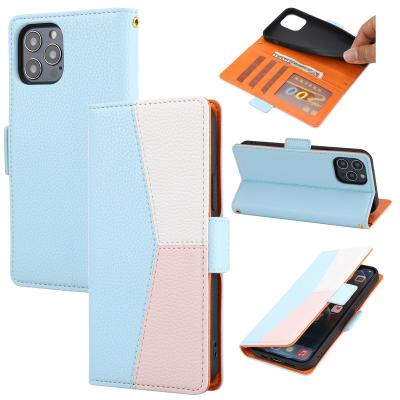 China Anti-fall Leather Wallet Phone Case For iPhone 13 Pro Max Magnetic Filp Stand For iPhone 13 12 Mini 12 11 Pro Max Xr XS Card Holder for sale