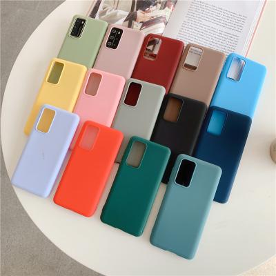 China Frosted Soft Rubber Case Candy Color Silicone Phone Case On For Samsung Galaxy A50 A70 A30 A40 A20 A10 A51 A71 A21 A31 A41 A10s A7 2018 Matte Back Cover for sale