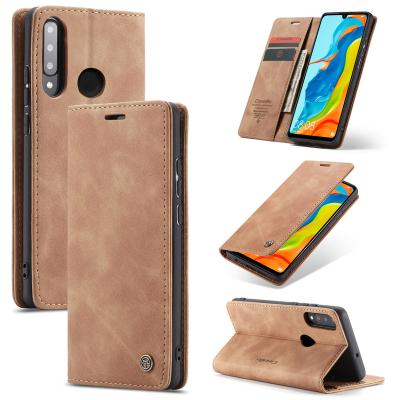 China CaseMe Shockproof Magnetic Flip Cover For Huawei P20 30 40 pro Lite Mate 30 nova 6SE 7i Genuine Leather Wallet Card Holder Phone Cases for sale