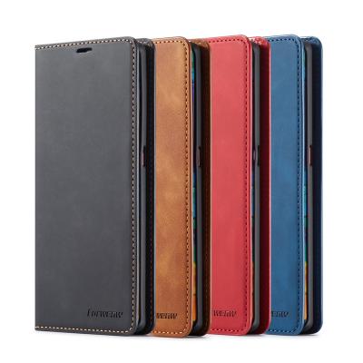 China Magnetic Anti-fall Flip Cover For Huawei Mate 20 P20 P30 P40Pro Lite P Smart plus Card Flip Stand Leather Wallet Case 2019 2020 Honor10X for sale