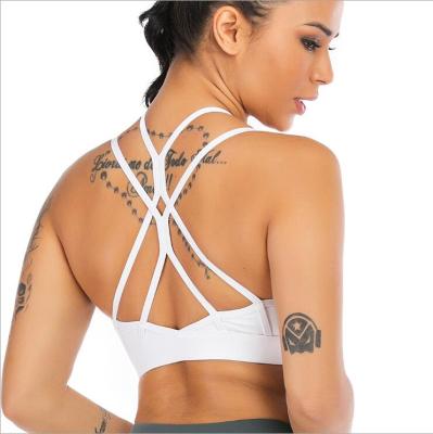 China Breathable Back Underwear Shockproof Beauty Sports Beauty Back Sports Gym Fitness Yoga Running Bra for sale