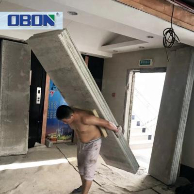 China Office Buildings OBON Fiber Interior Wall And Eco Friendly Lightweight Cement Reinforced Precast Concrete Exterior for sale