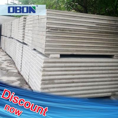 China Interior and Exterior Wall OBON Grades Cheap Precast Lightweight EPS Sandwich Concrete Wall Panel Calcium Silicate Panel For Sale for sale