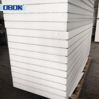 China Contemporary OBON EPS foam composite panel for cold storage prices, insulated interior in Egypt sandwich panel. for sale