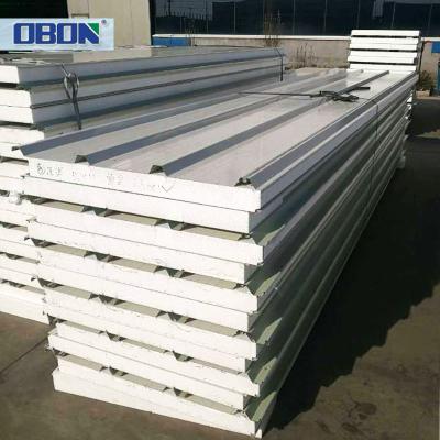 China OBON Contemporary Sandwich Panel Costo Al Mq Insulated Pannelli Coibendati DA Copertura Spessore mm80 X h mt 7 for sale