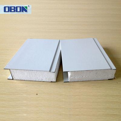 China OBON Manufacturer Selling Kuwait White Puf Contemporary Roof Panel Tejados Sandwich Panel Apartments Interno Wall Boards 40Ft for sale