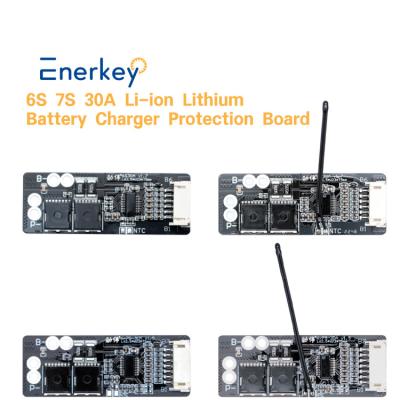 China Enerkey 6S 7S 30A Batería de iones de litio BMS con NTC para bicicleta eléctrica en venta