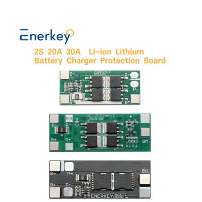 China Enerkey 2S 20A 30A Batería de litio de iones de litio 18650 cargador placa de protección PCB BMS para el motor de perforación en venta