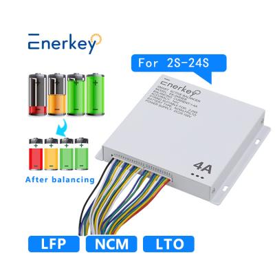 中国 Enerkey Smart Lifepo4 Balancer 4A 2S-24S For 3.2v 3.7v NCM/LFP/LTO Battery Cell 販売のため