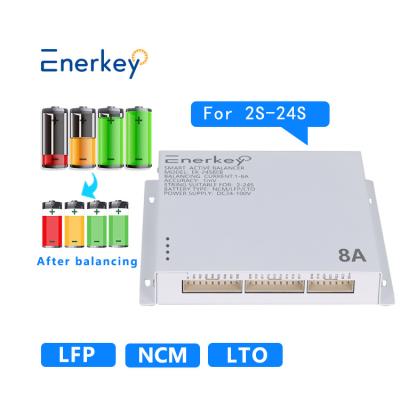 China Enerkey 8s 10s 12s 16s 20s 8a Smart Active Balancer Lithium Battery Cell Balanceing Board Te koop