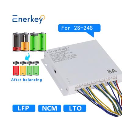 China Enerkey 2-24s 8a Active Equalizer Balancer For Li-ion/Lifepo4/Lto Battery Cell Balancing Te koop