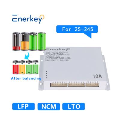 中国 Enerkey EK-24S10EB スマートアクティブバランサー 10A 24S LCD 鉛酸電池均衡器 24/36/48v/96v 販売のため