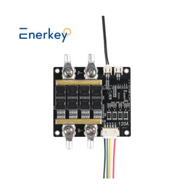 Cina Enerkey 4S 12.8v 14.6v LiFePO4 Li-ion Lto SIB 120A BMS Bilancio della batteria 12v 3.2v Per sistema di accumulo di energia domestico in vendita