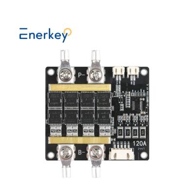 China Enerkey 12V LiFePO4 BMS 3s 4s 120A 14.8V 18650 Battery BMS Packs Protection Board Balance Integrated Circuits for sale