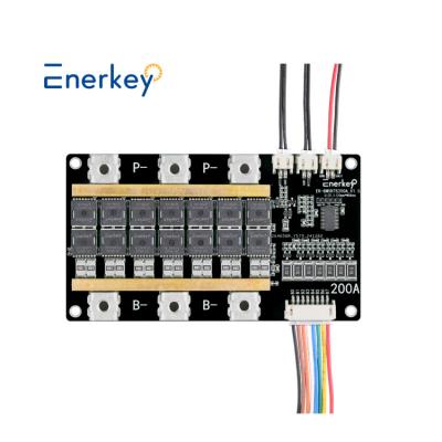 China Enerkey 5S BMS 200A Li-ion Lipo LifePo4 Lithium Battery Protection Board With Balance For Motorcycle UPS for sale