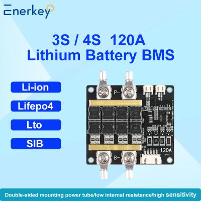 Chine Enerkey Hardware BMS 3S 4S 12V 60A 80A 100A 120A PCB à batterie LiFePO4 avec équilibre pour moto à vendre