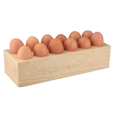 China Europe Home Decor Kitchen Cupboard Cabinet Storage Chicken 12 Egg Rack Wood for sale