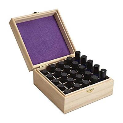 China Europe Unfinished Handmade Home Essential Oil Storage Wooden Box For Bottle for sale