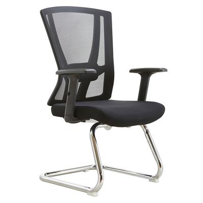 China Foshan Sillas Other Contemporary Aluminum Mesh Office Chair Ergonomic Leather Office Chair Black Fabric Office Set for sale