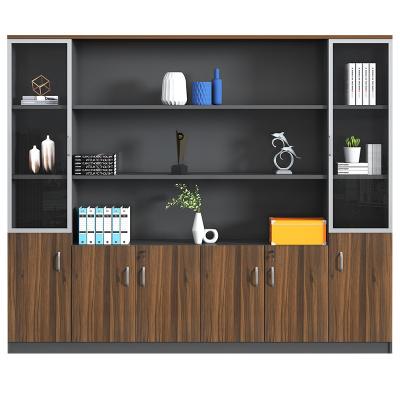 China Standard Classic Design Office Furniture E1 Panel Wood Shelf Filing Cabinet With Drawer MDF File Cabinets Storage Cabinet for sale