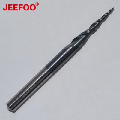 China R0.5*30H*6D*75L*2F Taper Ball Nose Cutters / Tungsten Carbide Steel Router Bits End Mill Cutting Tools ALTiN/On Reliefs for sale