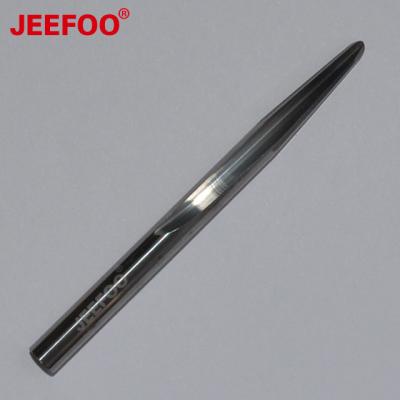 China 6*6*R1.5*80L Ball Nose Cutting Tapered Bit Two Flute Spiral Carbide End Mills for sale