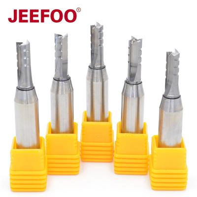 China 3 1/2 Cut Shank Flutes CTT Straight Milling Cutter MDF Plywood Chipboard Wood Carving Trimming Slotting Router Bit Endmill for sale