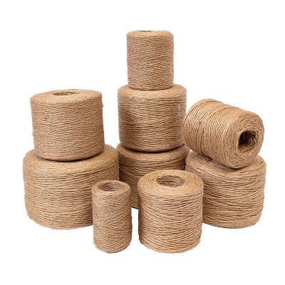 China Wholesale natural 1mm 2mm thin raw color 3mm hemp rope for dry flower bouquet by hangtag& for sale