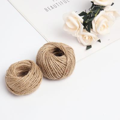 China Natural Hot Selling Products Tag Label Dried Flower Bouquet Wrapping Thin Raw Hemp Rope for sale