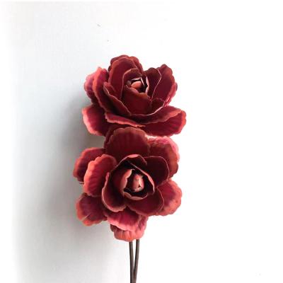 China Hand made craft flowers dried flower bouquets combination of dried flower materials dried stem wooden peony for sale