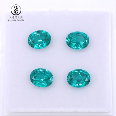 China Jewelry Making Merence Jewelry Factory Direct Selling Pear Oval Shape Paraiba Lab Developed Color Sapphire Gemstones for sale