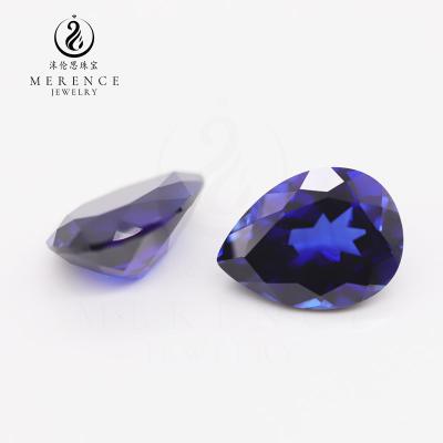 China Jewelry Making Merence Jewelry Wholesale Bule Sapphire Round Loose Gemstone 32#, 33#, 34#, 35# Blue Corundum for sale