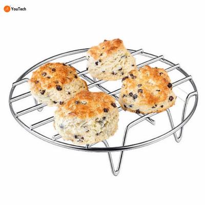 China Sustainable Stainless Steel Cookware Steamer Rack Cooking Pot Holder Airfryer Grill Food Accessories Cooking Steaming Racks Rack for sale